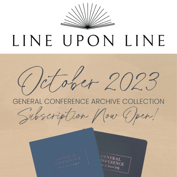 October 2023 Conference Book Subscription Now Open!