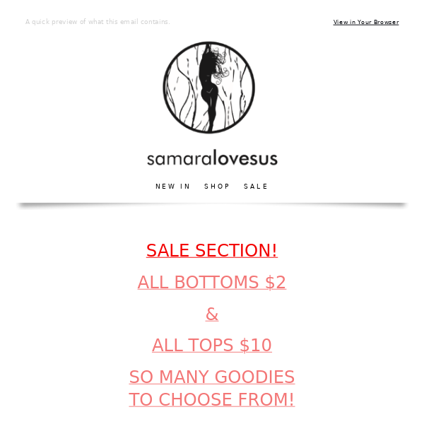 💥ALL SALE BRIEFS $2 & ALL TOPS $10 💥