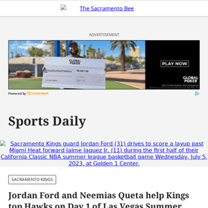 Jordan Ford and Neemias Queta help Kings top Hawks on Day 1 of Las Vegas Summer League