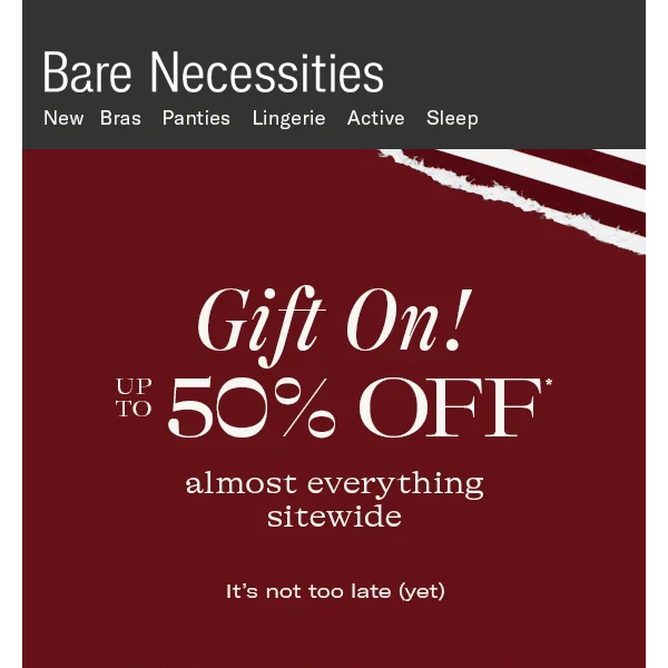 Up To 50% Off Sitewide | Select Wacoal, Panache & More!