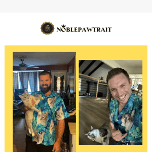 Exotic Meets Adorable! 🌴🐾 Discover Our New Custom Pet's Face Tropical Shirt Collection – Live Preview Enabled!