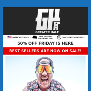 50% Off Friday