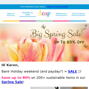 🌸 Up to 80% OFF in our Spring Sale! 🌸