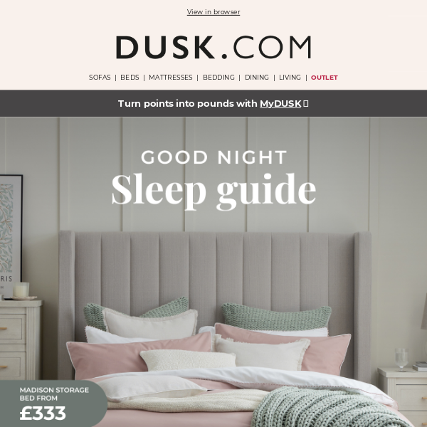 Get ready DUSK.com, better sleep starts here 💤
