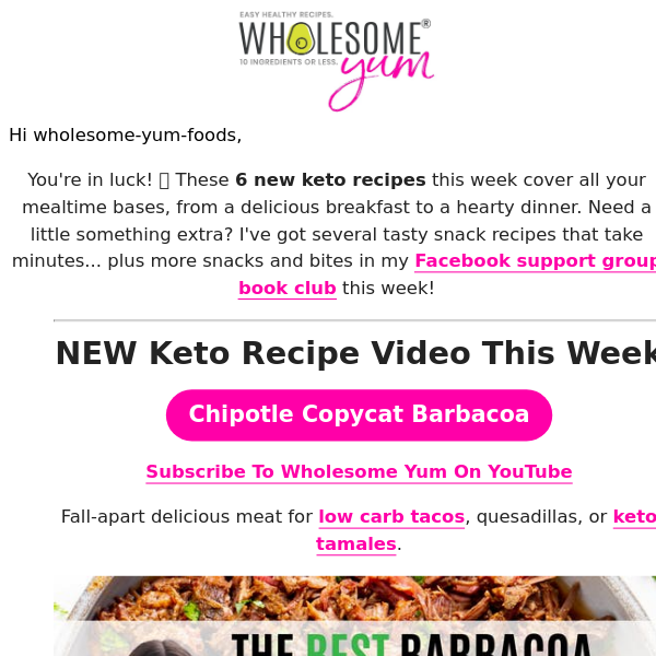 6 NEW keto recipes (March 18th)