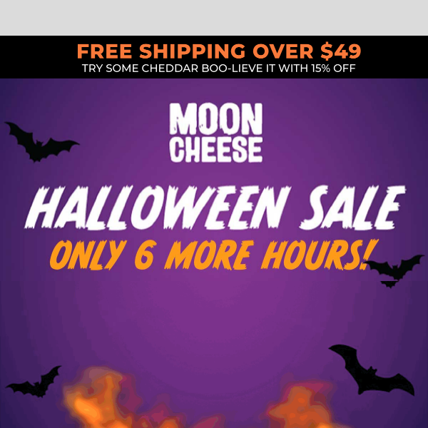 ⏰ 6 More Hours to Save 15% on So Scary It's Gouda Moon Cheese