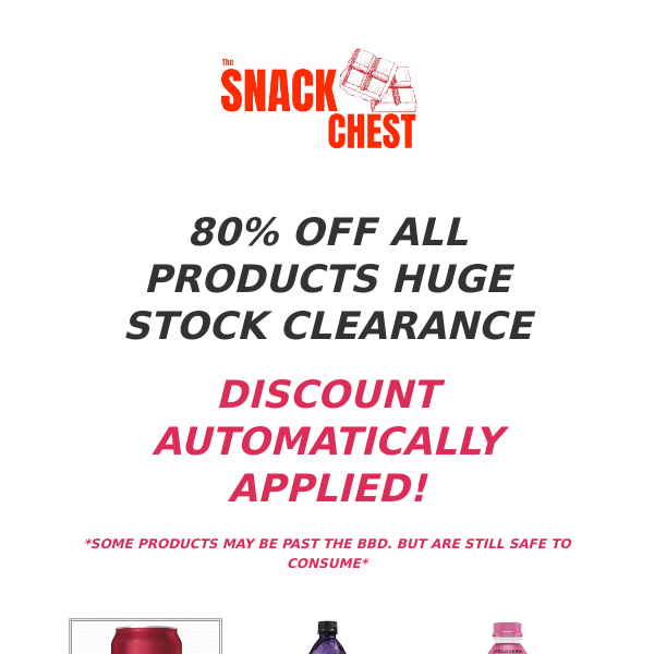 80% OFF CLEARANCE SALE