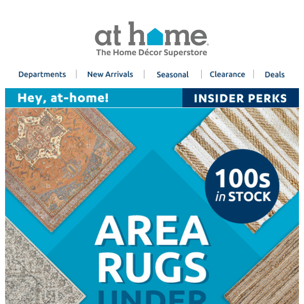 100s of Area Rugs under $100