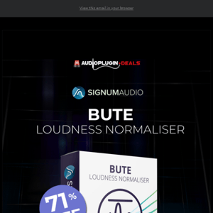 🔖 71% Off BUTE Loudness Normaliser (Stereo) by Signum Audio