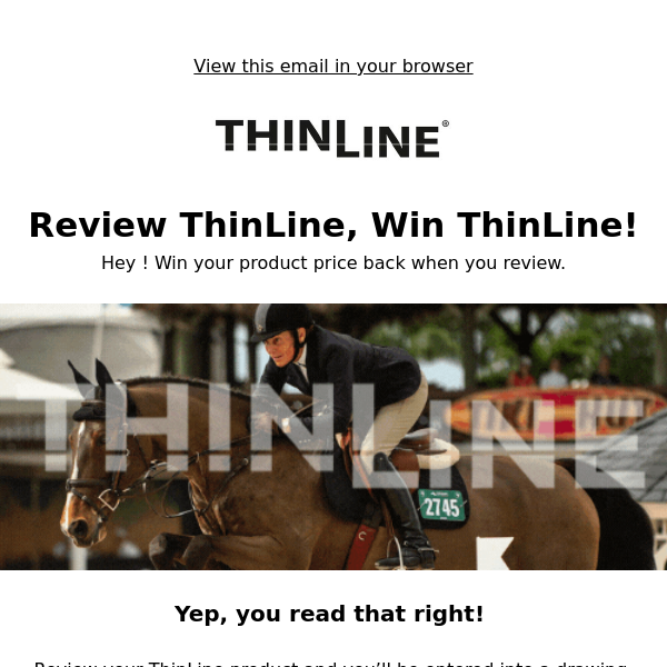 WIN BIG when you leave a review! 🐴