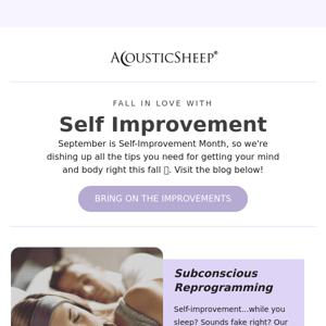 September is Self-Improvement Month 🙌🏼