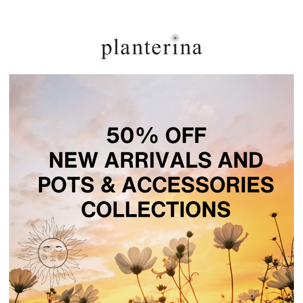 Get a HOT 50% off Plants & Pots NOW!🔥