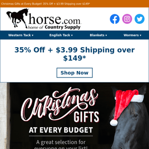Tick-Tock...Sleigh Your Holiday Shopping with 35% Off!