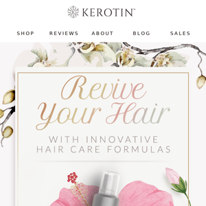 Let your hair blossom with up to 25% OFF