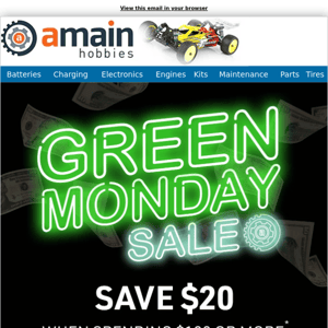 Green Monday Sale event is HERE!