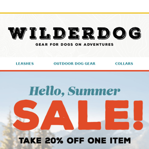 Our Summer Sale is still on - Save 20% now!