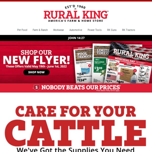 Care For Your Cattle | Nobody Beats Our Prices!