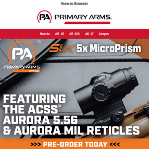 PRE-ORDER: The NEW SLx 5x MicroPrism with ACSS Reticle