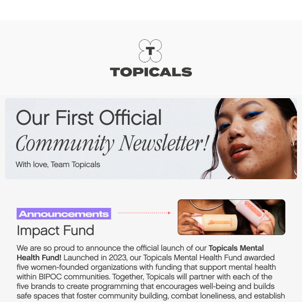 Our First Official Community Newsletter!