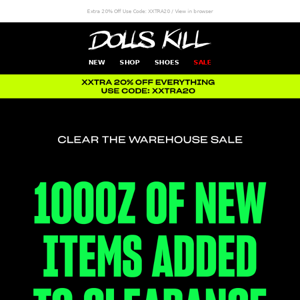 🚨 1000s Of New Clearance Adds 🚨