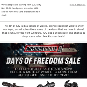 🇺🇸 Days of Freedom Sale is Live - Save up to 50%