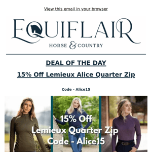 Deal of The Day - 15% Off Lemieux Alice Top