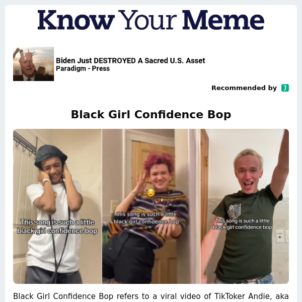 Black Girl Confidence Bop