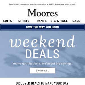 HURRY…only 2 days left to shop weekend savings