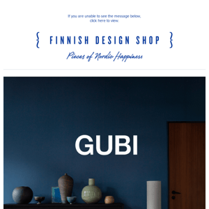 For a limited time only: GUBI –20 % | Shop our selection and save