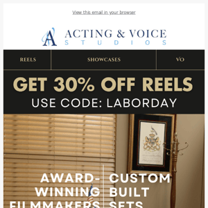 🎬 Biggest Acting Reel Sale!