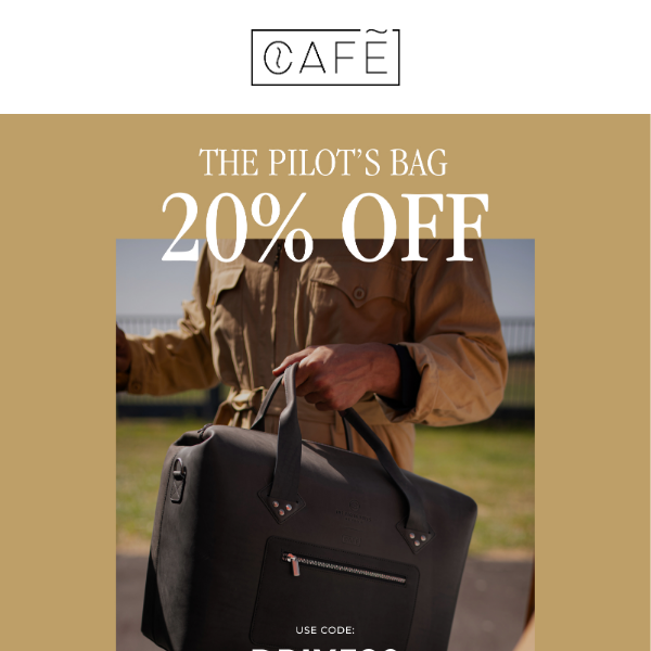 ⏰ 20% OFF THE PILOT'S BAG | ONLY FOR 72H ⏰