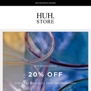 20% OFF MID-SEASON SALE