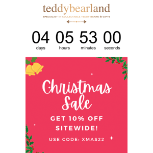 10% OFF SITE WIDE THIS CHRISTMAS // FIND THE BEAR FOR YOU 🐻⭐