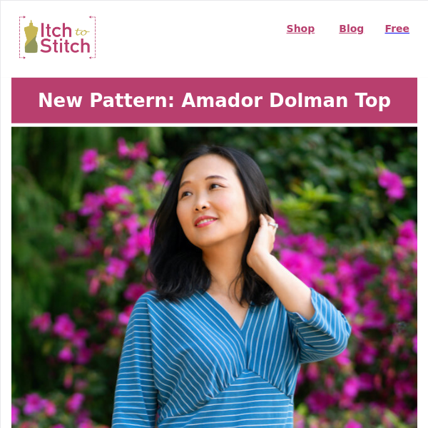 Introducing the Amador Top PDF Sewing Pattern