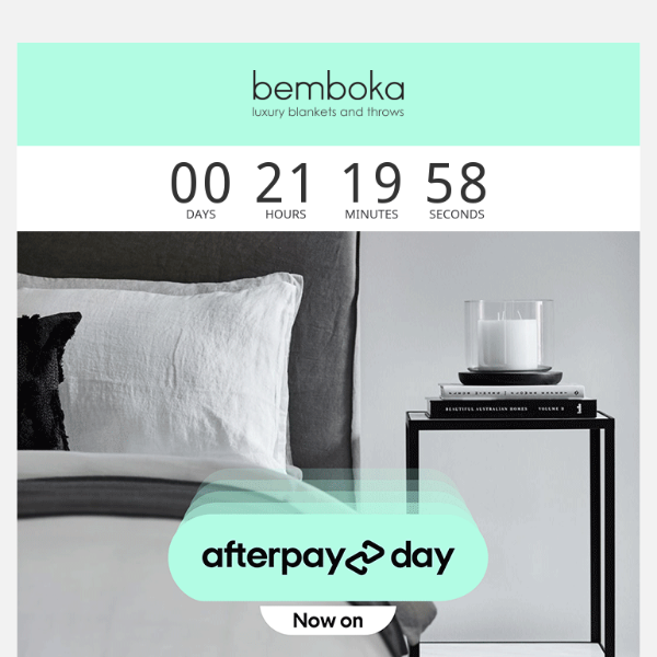 20% off | AfterPay Day Ends Soon!