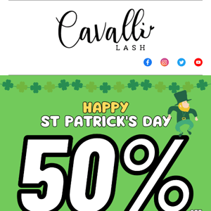 Happy St.Patrick's Day! 🍀💕 50% OFF ENTIRE SITE