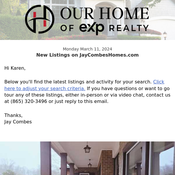 New Property Listings on JayCombesHomes.com