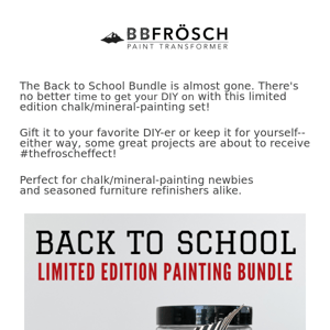 The Back to School Bundle is almost gone!