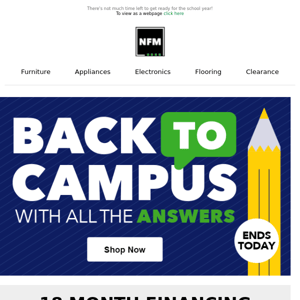 Ends Today: Back to Campus Savings