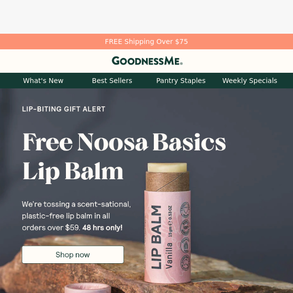 FREE plastic-free lip balm