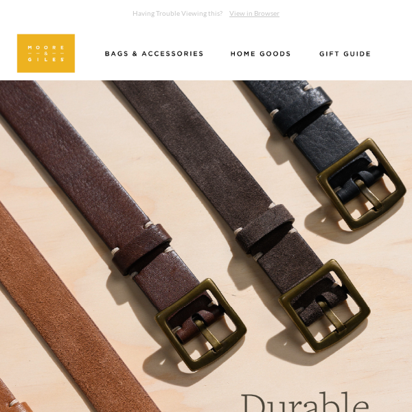 Hold up – have you seen our belts?