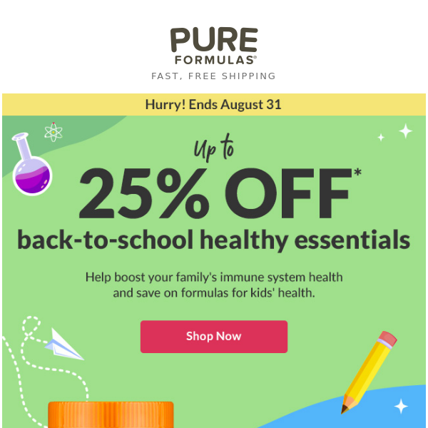 Back-to-School SALE! Up to 25% OFF
