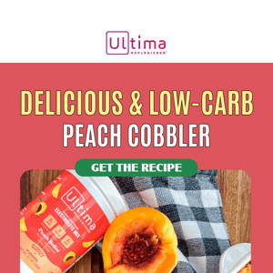 The best low-carb peach cobbler 🥧