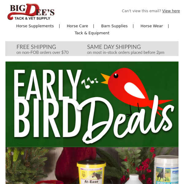 HURRY! Select Early Bird Deals end TODAY