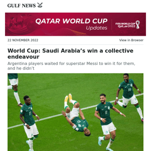 World Cup: Saudi Arabia’s win a collective endeavour