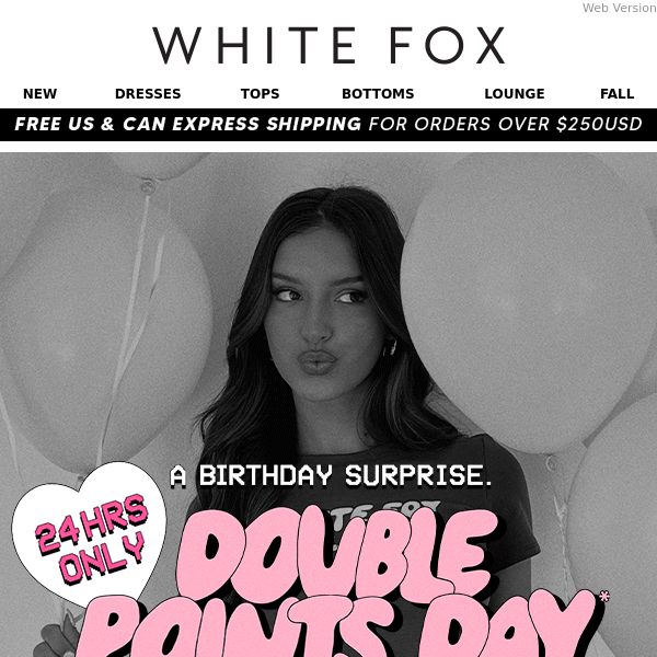 White Fox Boutique,  IT’S DOUBLE POINTS DAY  ✨