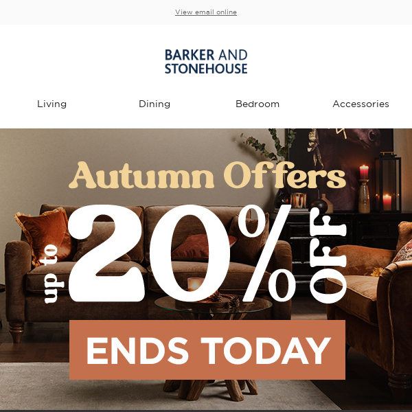 Hurry! Autumn Offers end today ⏰