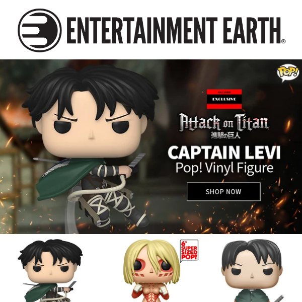 New Exclusive Levi Ackerman Pop! - Secure Him Now! - Entertainment Earth