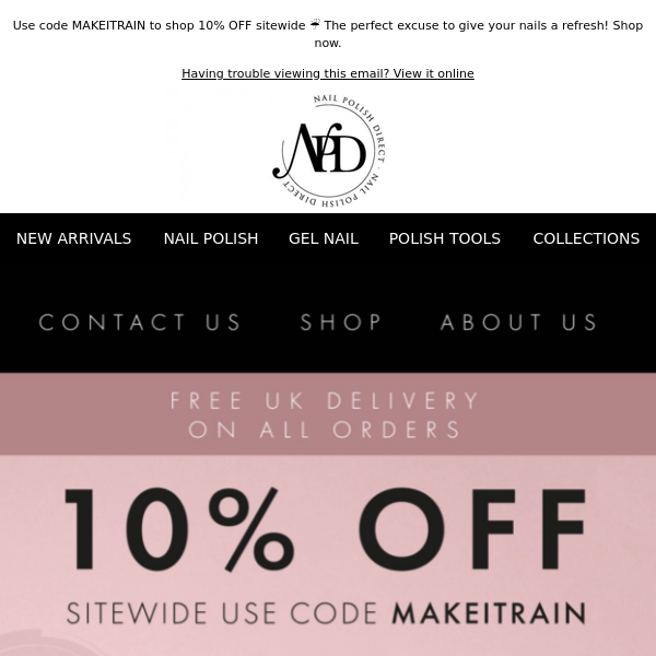 10% OFF sitewide with code MAKEITRAIN ☔ Shop now with FREE UK Delivery on all orders.