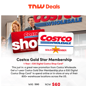 Costco Memberships Are HERE